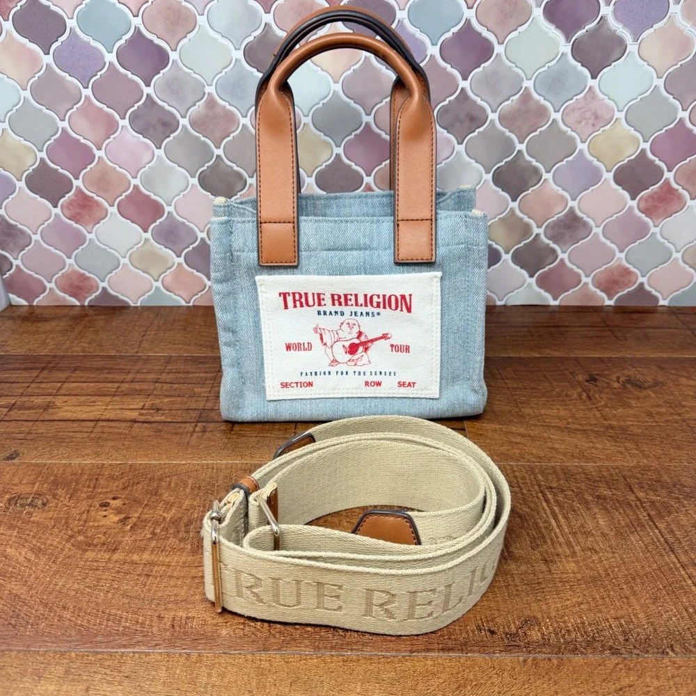 True Religion‎ Denim Mini Tote Bag